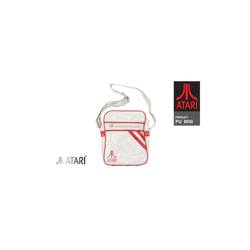 Atari® Umhängetasche North South Design white/red