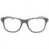 Glow Checkers Wayfarer Party Brille leuchtet in der Nacht white