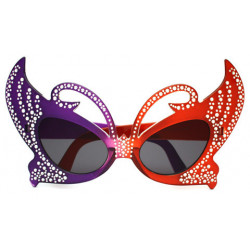 Maskenball Schmetterlings Party Sonnenbrille Big Butterfly purpl