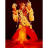 Jimi Hendrix Pins 4 Stück Ansteck-Buttons Psychedelic II