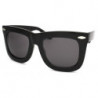 Horn Frame Wayfarer Sonnenbrille Fetter Nerd Rahmen black