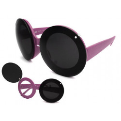 Grosse Flap Kultbrille Party Sonnenbrille Micky Mouse purple