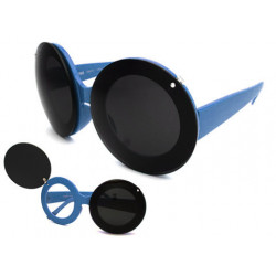 Grosse Flap Kultbrille Party Sonnenbrille Micky Mouse blue