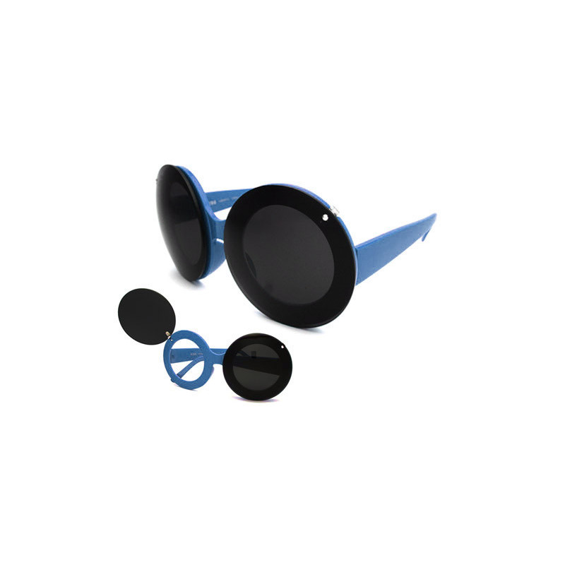 Grosse Flap Kultbrille Party Sonnenbrille Micky Mouse blue