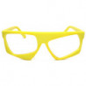 Ungleichförmige Kult Partybrille leuchtet in der Nacht yellow