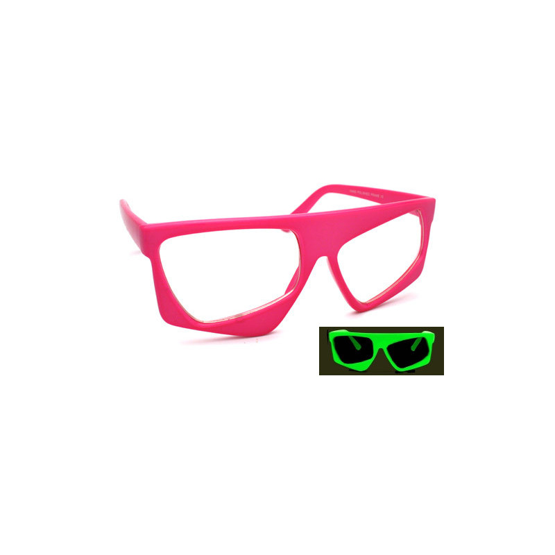 Ungleichförmige Kult Partybrille leuchtet in der Nacht pink
