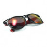 Bicolor Wayfarer Sonnenbrille ELON schwarz rot