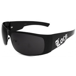 LOCS® Hardcore Designer Sonnenbrille Hybrid 52-lo black shine