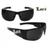 LOCS® Hardcore Designer Sonnenbrille Hybrid 52-lo black shine