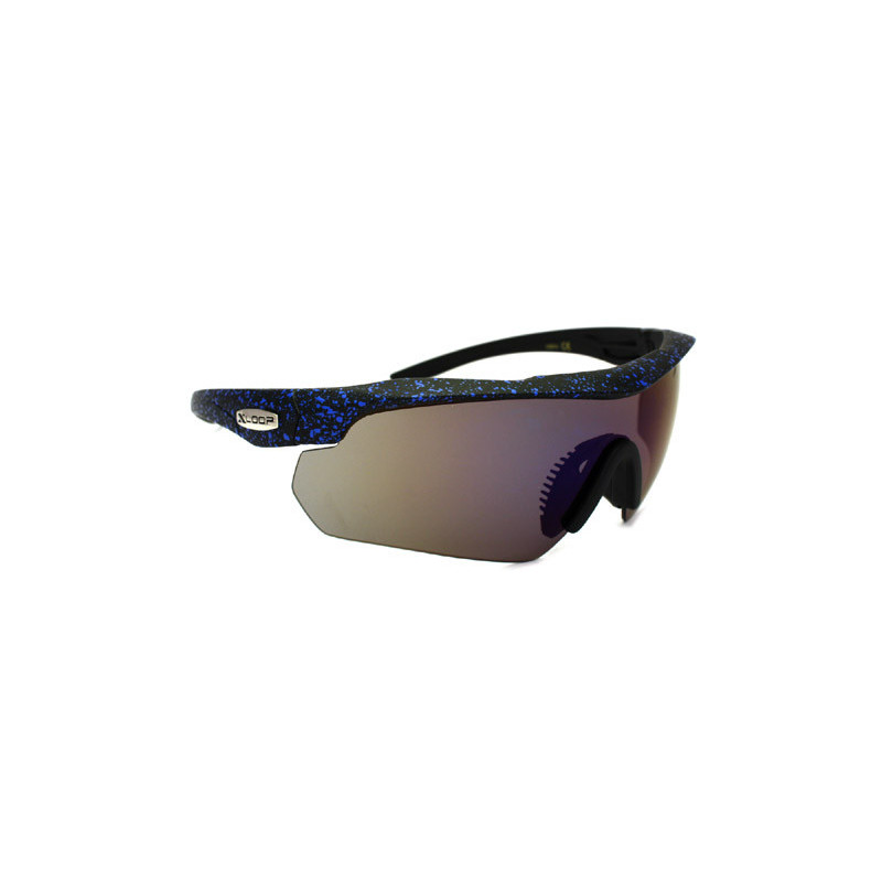 X-Loop® Sport Sonnenbrille Sprinkle Touring Revo black blue