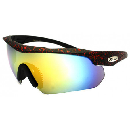 X-Loop® Sport Sonnenbrille Sprinkle Touring Revo black red