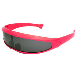 SciFi Roboter Techno Party Future Designer Sonnenbrille pink