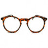 Nerd Vintage Brille Wayfarer Round Geek-Brille demi