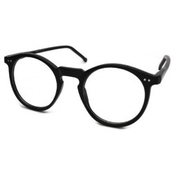 Nerd Vintage Brille Wayfarer Round Geek-Brille black