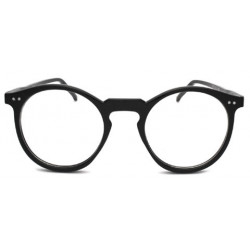 Nerd Vintage Brille Wayfarer Round Geek-Brille black