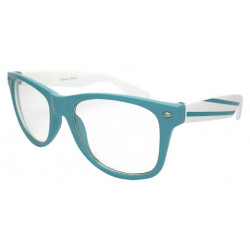 Nerd Stripe Brille Blues Brothers Wayfarer Sonnenbrille blue