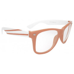 Nerd Stripe Brille Blues Brothers Wayfarer Sonnenbrille pink