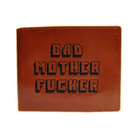 Pulp Fiction Geldbeutel Bad Motherfucker gesticktes Logo brown