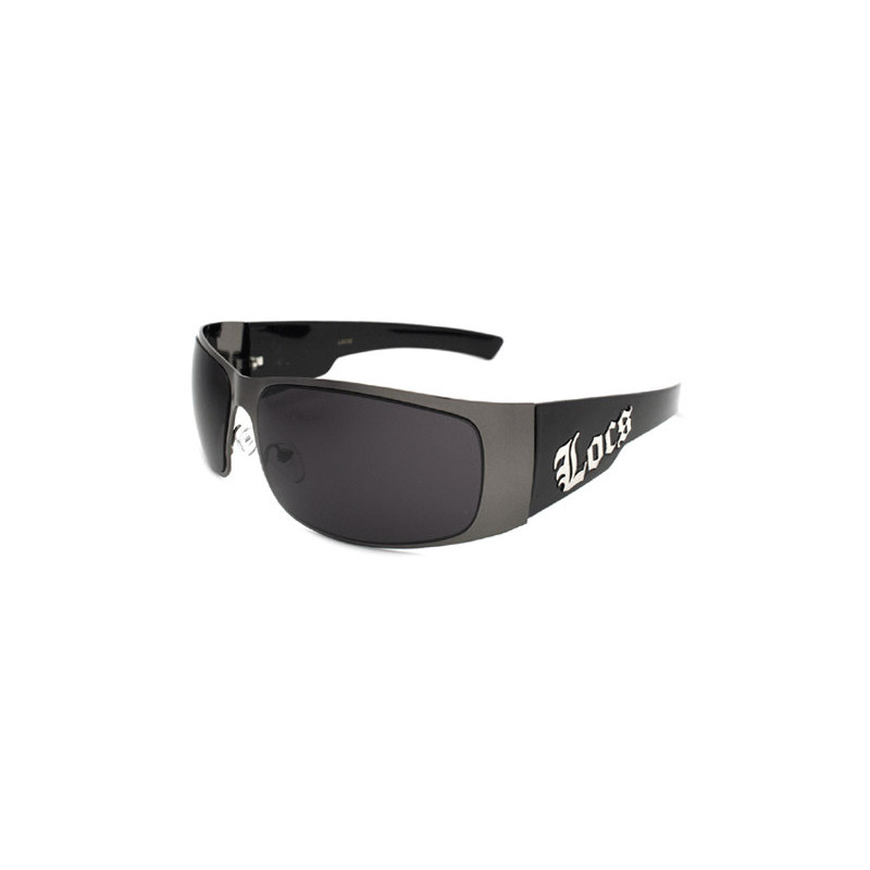 LOCS® Hardcore Designer Sonnenbrille Hybrid 52-lo gunmetal shin