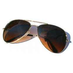 Pilotenbrille Sonnenbrille mit Fahrerlinsen SilmFrame gold