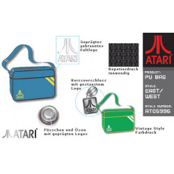 Atari® Kult Freizeittasche Old Fashion Design green/yellow
