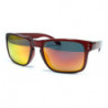 Casual Revo Wayfarer Sonnenbrille rot ice