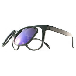 Flap Revo Wayfarer Sonnenbrille smoke'or'clear bk-bu