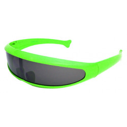 SciFi Roboter Techno Party Future Designer Sonnenbrille green