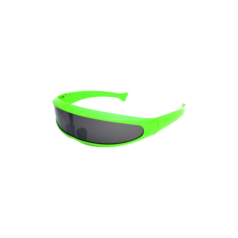 SciFi Roboter Techno Party Future Designer Sonnenbrille green