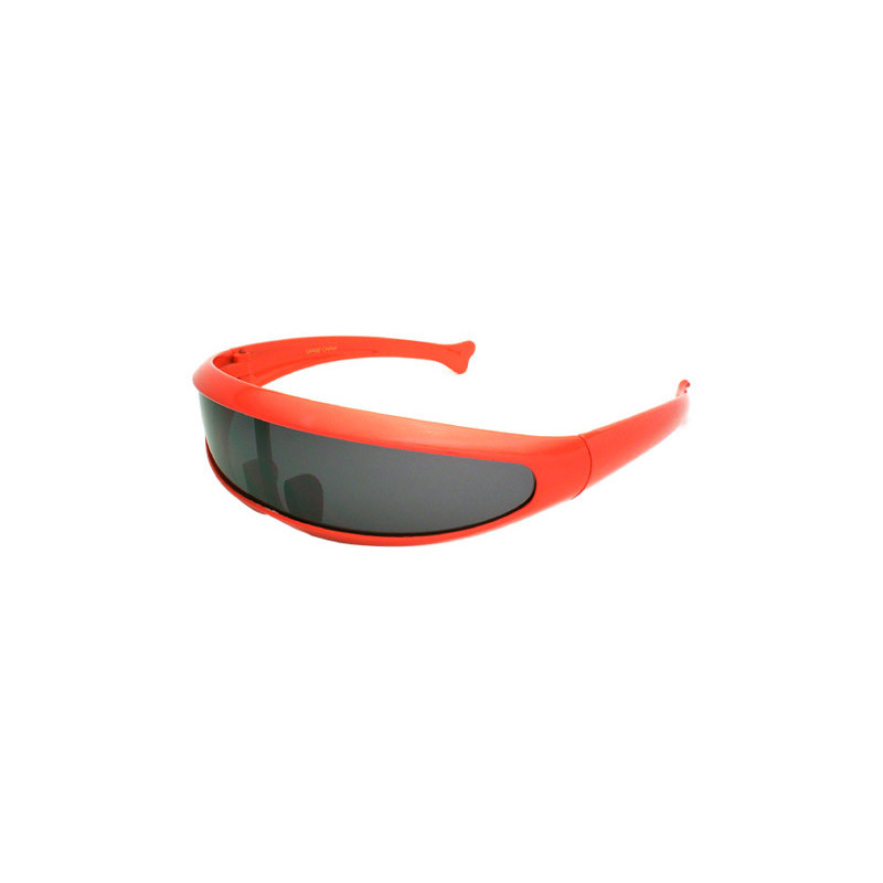 SciFi Roboter Techno Party Future Designer Sonnenbrille red