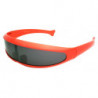 SciFi Roboter Techno Party Future Designer Sonnenbrille red