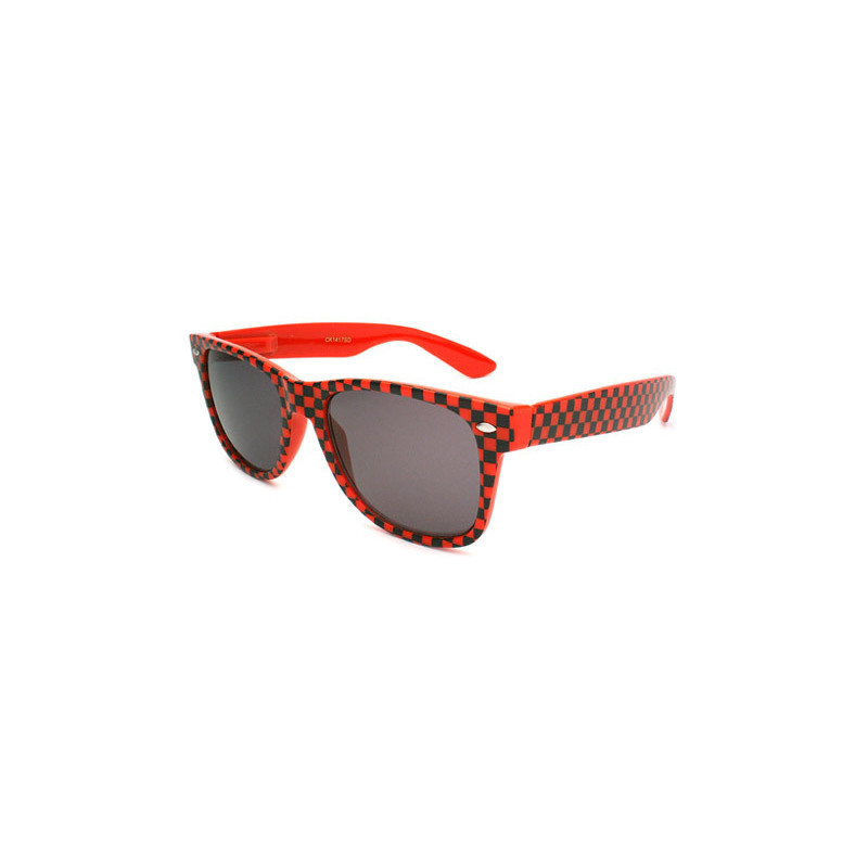 Kult Wayfarer Chess Designer Sonnenbrille smoke red black