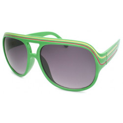 Retro Dual Stripes Aviator Designer Sonnenbrille rt34 green