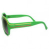 Retro Dual Stripes Aviator Designer Sonnenbrille rt34 green