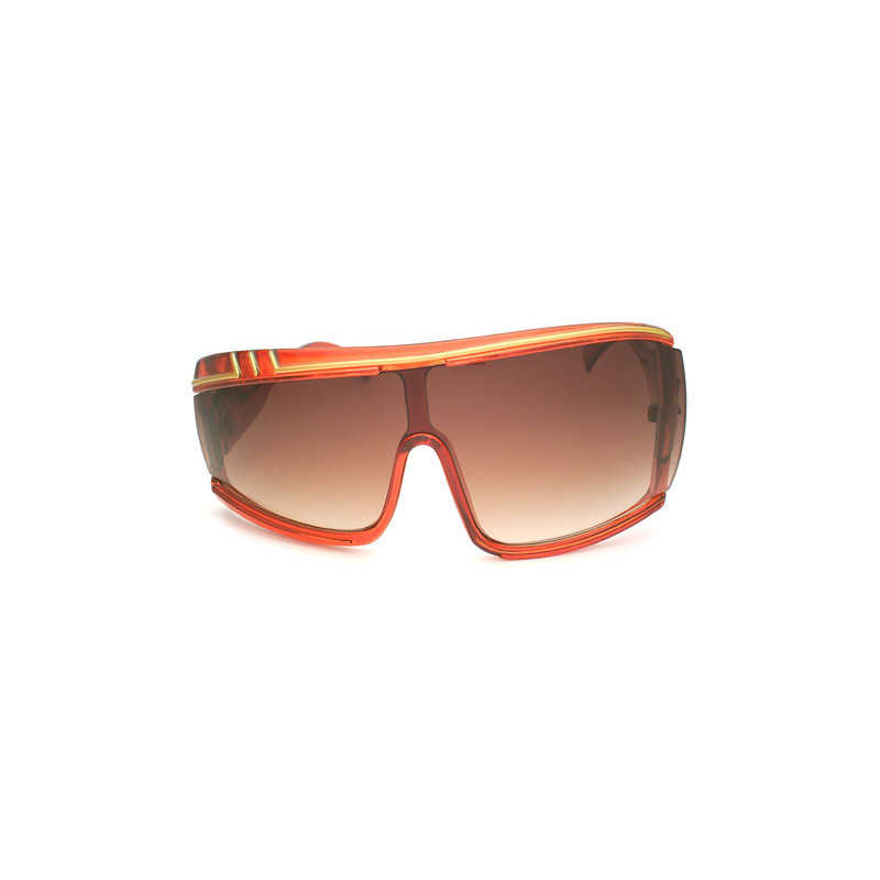 Ungleichförmige Vintage Sonnenbrille Asymmetric Fashion red