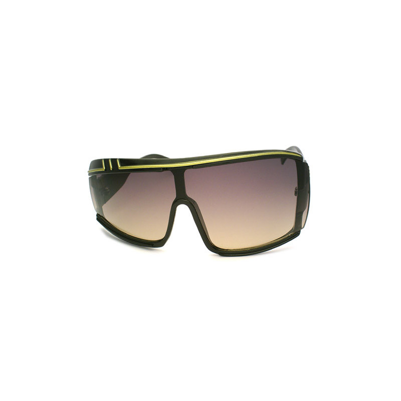 Ungleichförmige Vintage Sonnenbrille Asymmetric Fashion bk-gd