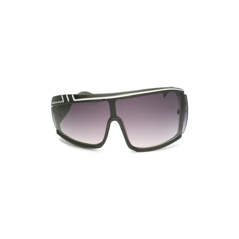 Ungleichförmige Vintage Sonnenbrille Asymmetric Fashion bk-sv