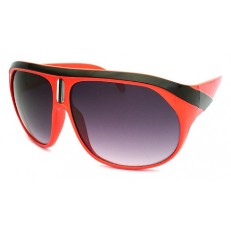 Aviator Retro Kult Sonnenbrille Expanded Stripes ruby red