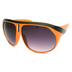 Aviator Retro Kult Sonnenbrille Expanded Stripes ruby orange