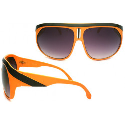 Aviator Retro Kult Sonnenbrille Expanded Stripes ruby orange