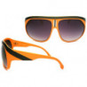 Aviator Retro Kult Sonnenbrille Expanded Stripes ruby orange
