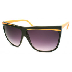 Retro 80s Lady Vintage Sonnenbrille Spike Stripes black orange