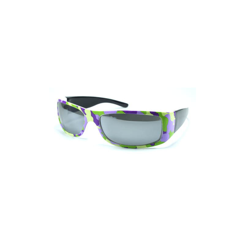 Verspiegelte camo Fashion Sonnenbrille purple