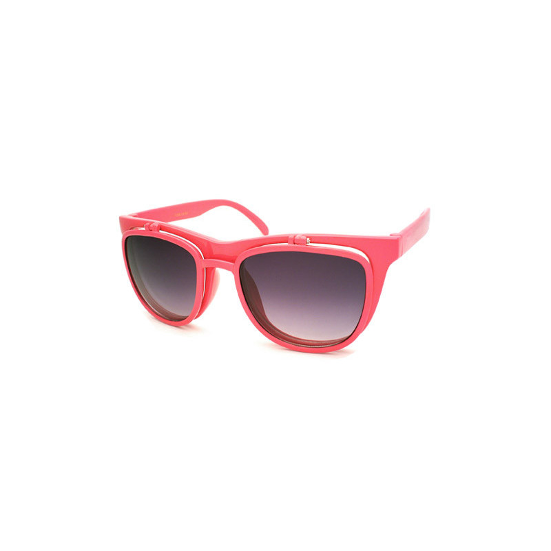 Flap Trend Wayfarer Sonnenbrille ruby'or'clear pink