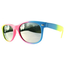 Verspiegelte NuRave Wayfarer Sonnenbrille yellow-pink-blue