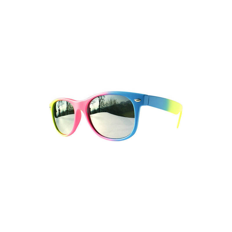 Verspiegelte NuRave Wayfarer Sonnenbrille yellow-pink-blue