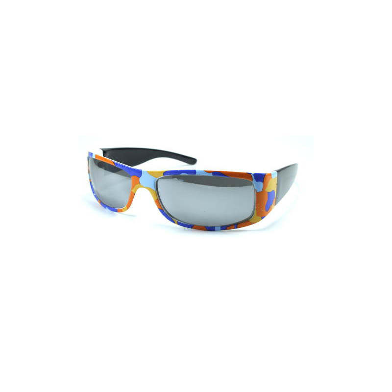 Verspiegelte camo Fashion Sonnenbrille orange