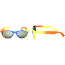 Verspiegelte NuRave Wayfarer Sonnenbrille orange-blue-yellow