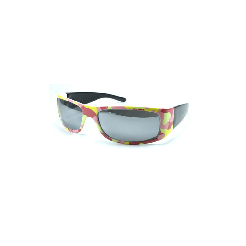 Verspiegelte camo Fashion Sonnenbrille pink