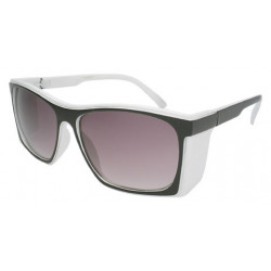 Retro 70s Vintage Sonnenbrille Square Stripes ruby white